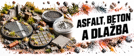 Asfalt, beton a dlažba – textury pro městské povrchy, dioramata a herní terény